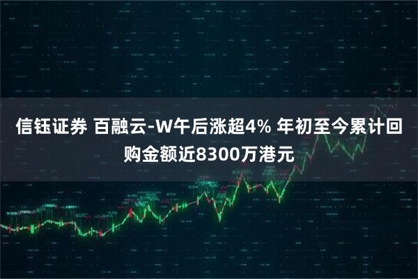 信钰证券 百融云-W午后涨超4% 年初至今累计回购金额近8300万港元